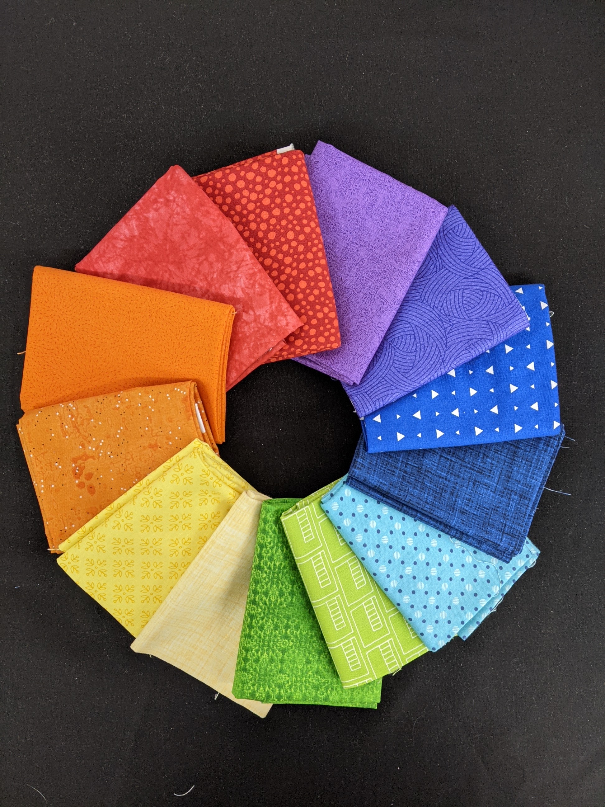 Common Colors - Rainbows End fat quarter pack - Click Image to Close